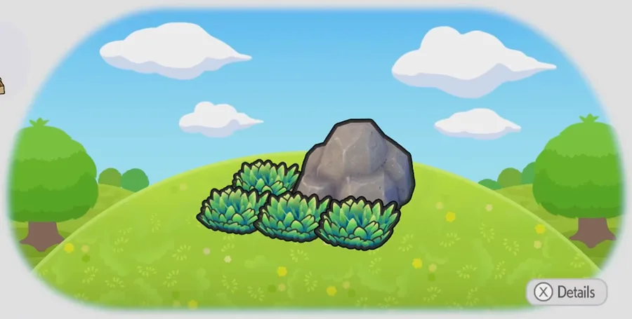 Boulder-shaded tall grass