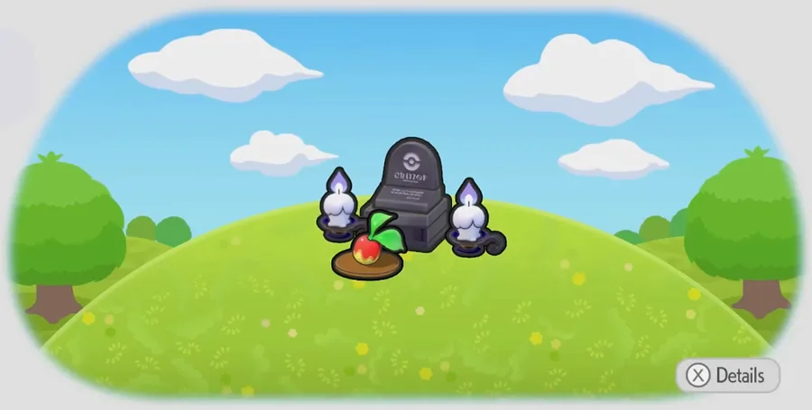 Creepy grave offering