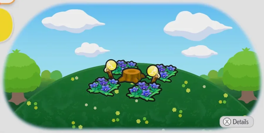 Flower garden stump stage