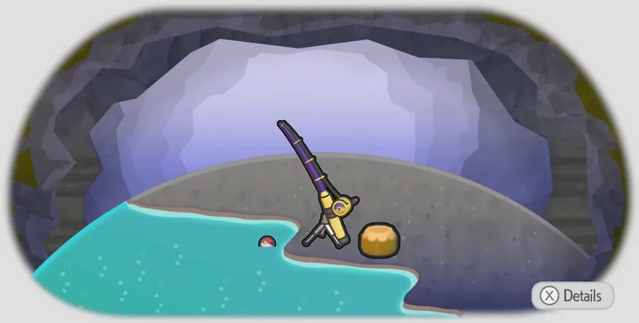 Hot-spring fishing spot