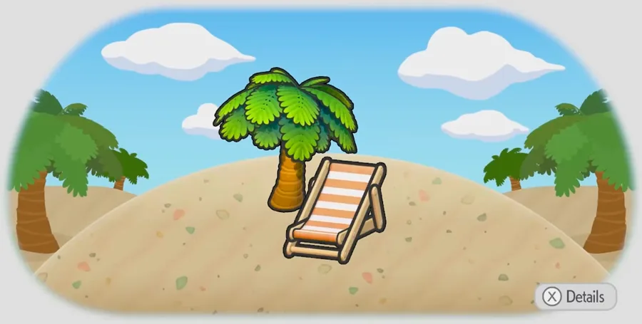 Shaded beach