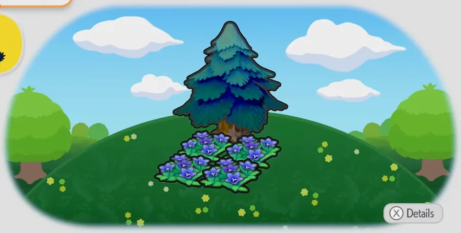 Tree-shaded graceful flower bed