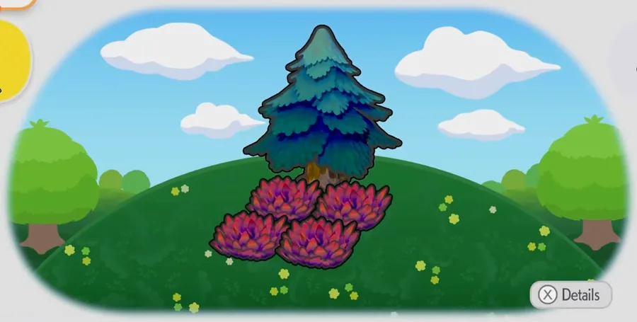 Tree-shaded red tall grass