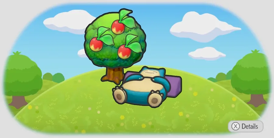 Tree-shaded snoozing Snorlax