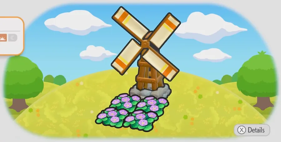 Windy flower bed